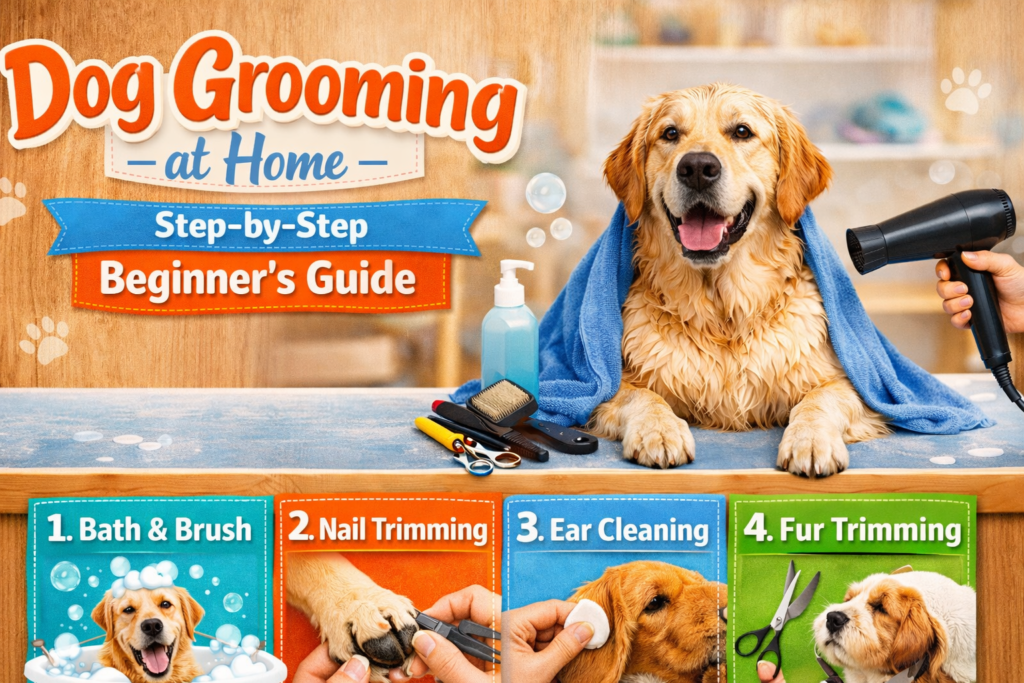Dog grooming at Home