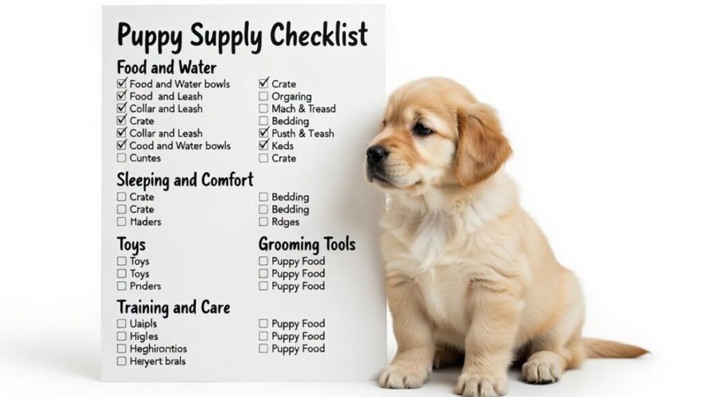 New Puppy Supply Checklist