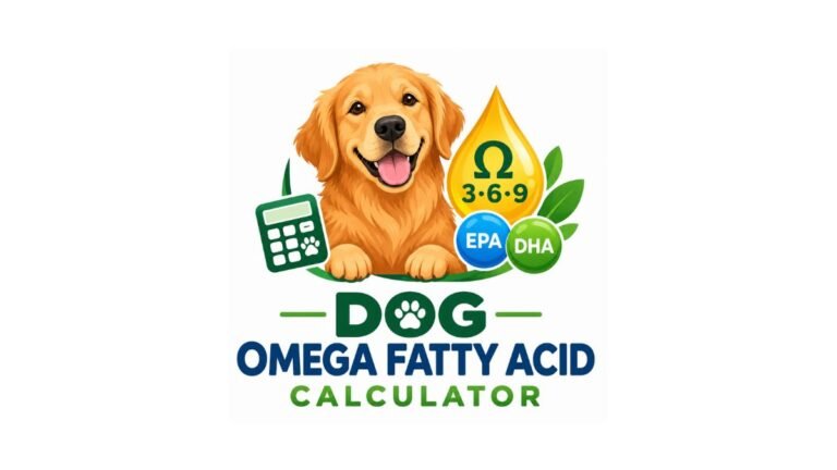 Dog Omega Fatty Acid Calculator